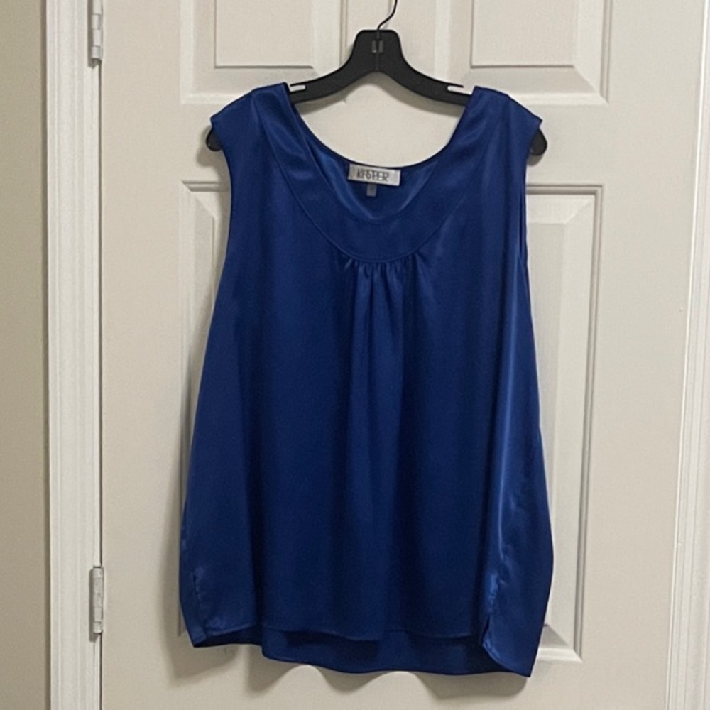 Cato Royal Blue Sleeveless Blouse